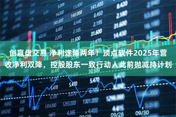 创赢盘交易 净利连降两年！顶点软件2025年营收净利双降，控股股东一致行动人此前抛减持计划