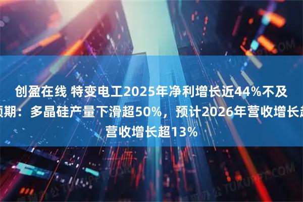 创盈在线 特变电工2025年净利增长近44%不及机构预期：多晶硅产量下滑超50%，预计2026年营收增长超13%