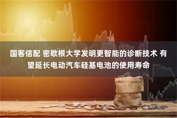 国客信配 密歇根大学发明更智能的诊断技术 有望延长电动汽车硅基电池的使用寿命